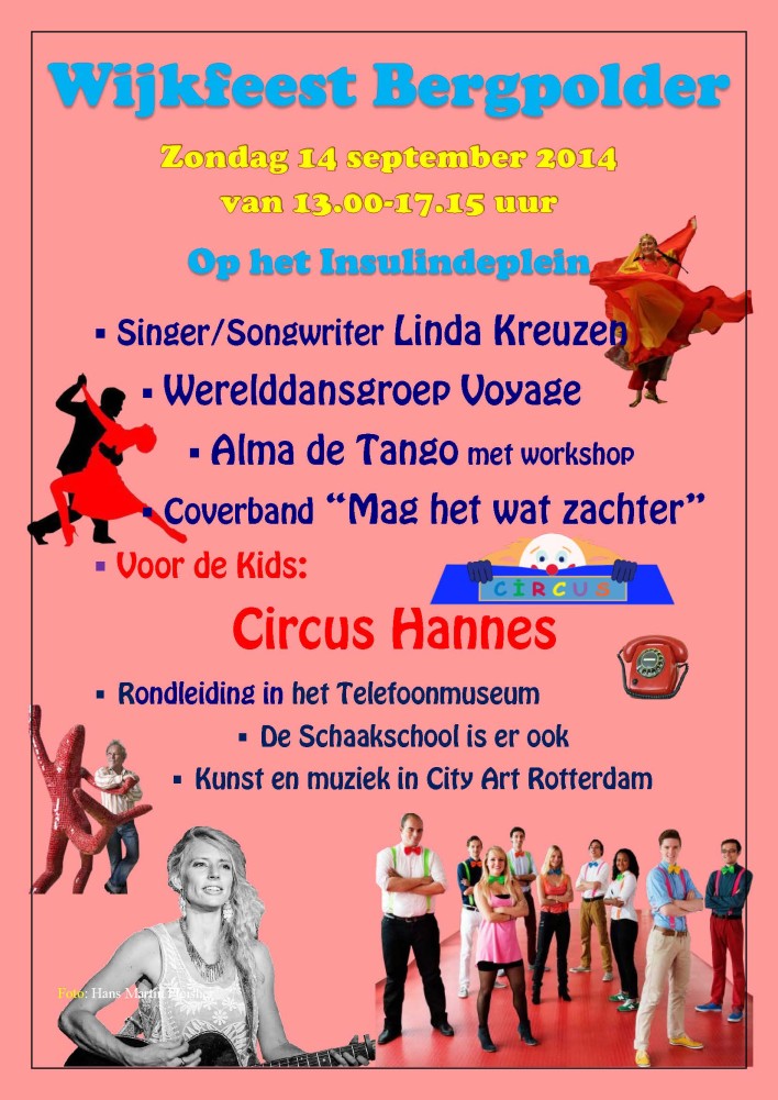 aankondiging wijkfeest bergpolder